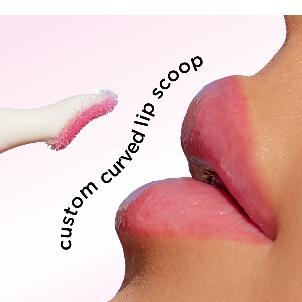 tarte Custom Curved Lip Scoop - Vibrant Pink- Maracuja Juicy Vanilla Cupcake